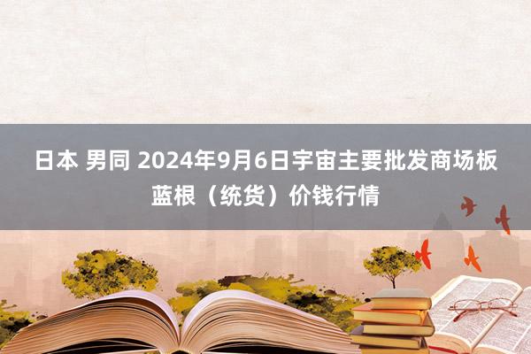 日本 男同 2024年9月6日宇宙主要批发商场板蓝根（统货）价钱行情