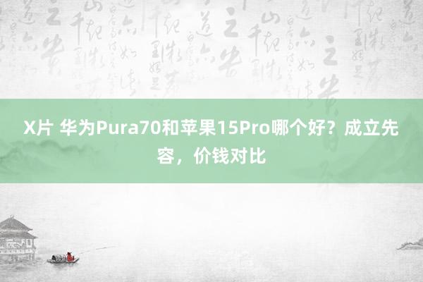 X片 华为Pura70和苹果15Pro哪个好？成立先容，价钱对比