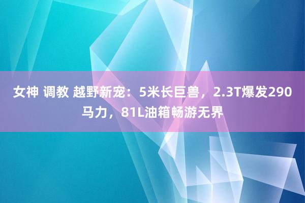 女神 调教 越野新宠：5米长巨兽，2.3T爆发290马力，81L油箱畅游无界