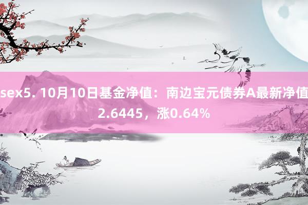 sex5. 10月10日基金净值：南边宝元债券A最新净值2.6445，涨0.64%