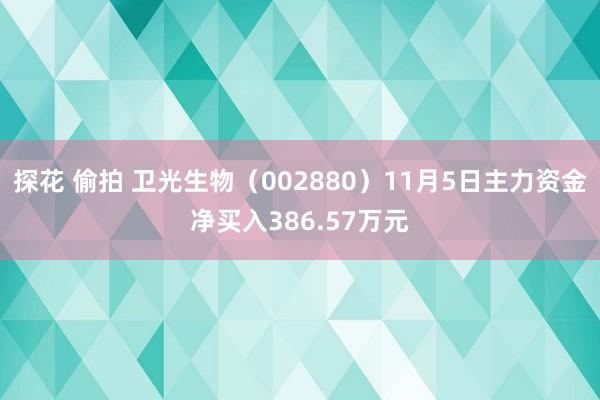 探花 偷拍 卫光生物（002880）11月5日主力资金净买入386.57万元