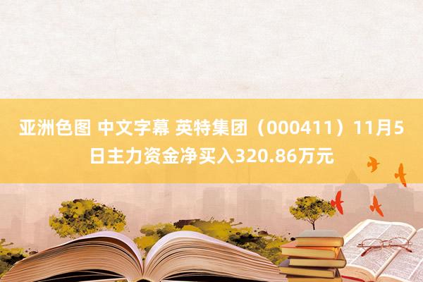 亚洲色图 中文字幕 英特集团（000411）11月5日主力资金净买入320.86万元