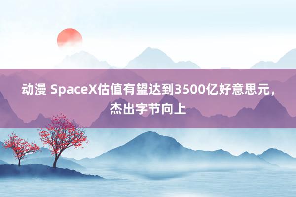 动漫 SpaceX估值有望达到3500亿好意思元，杰出字节向上