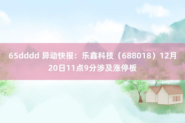 65dddd 异动快报：乐鑫科技（688018）12月20日11点9分涉及涨停板